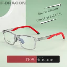 2024 New Sports Glasses Frame Ultra-light TR90 Men's Basketball Glasses Frame Square Optical Prescription Glasses for Men Y1226D
