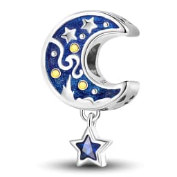 925 Sterling Silver Snow Mountain Scenery Starry Sky Charms Beads Fit Original  Bracelet Bangle High Quality DIY Jewelry