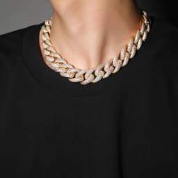 THE BLING KING 20mm Miami Cuban Chain Long Clasp Full Paved Out Cubic Zirconia Luxury Hiphop Rock Street Fashion Jewelry