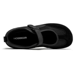 HOBIBEAR Women Wide Width Ballet Flats Zero Drop Mary Jane Shoes Adjustable Hook-Loop Minimalist Lightweight Barefoot Flats