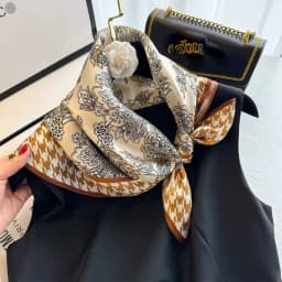 100% Natural Silk Scarf Women Foulard Female Shawl Wrap Elegant High Quality Square Neckerchief for Lady Hijab Bandana Scarves
