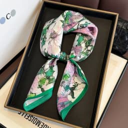 100% Natural Silk Scarf Women Foulard Female Shawl Wrap Elegant High Quality Square Neckerchief for Lady Hijab Bandana Scarves