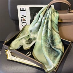 100% Natural Silk Scarf Women Foulard Female Shawl Wrap Elegant High Quality Square Neckerchief for Lady Hijab Bandana Scarves