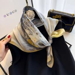100% Natural Silk Scarf Women Foulard Female Shawl Wrap Elegant High Quality Square Neckerchief for Lady Hijab Bandana Scarves