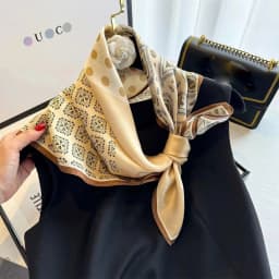 100% Natural Silk Scarf Women Foulard Female Shawl Wrap Elegant High Quality Square Neckerchief for Lady Hijab Bandana Scarves