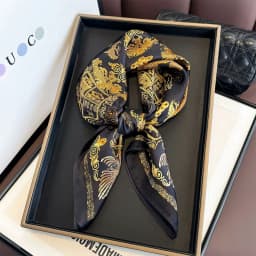 100% Natural Silk Scarf Women Foulard Female Shawl Wrap Elegant High Quality Square Neckerchief for Lady Hijab Bandana Scarves