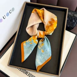 100% Natural Silk Scarf Women Foulard Female Shawl Wrap Elegant High Quality Square Neckerchief for Lady Hijab Bandana Scarves