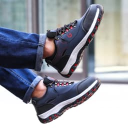 Steel Toe Safety Shoes for Men Women Puncture Proof Tread Sneakers Breathable Safety Shoes For Men Summer Lightweight Work Shoes