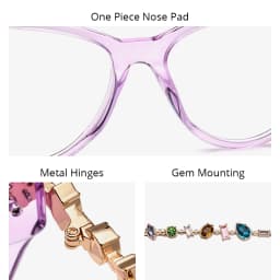 FONEX HEPIDEM Acetate Metal Diamonds Eyeglasses Frame Women 2026New Cat Eye Brand Design Glasses Fashion Eyewear Spectacles 9400