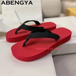 ABENGYA 2025 Summer New Hot Sale Flip Flops Flat Slippers Women 35-45 Plus Size Casual Beach Shoes Men Fashion Mules Slippers