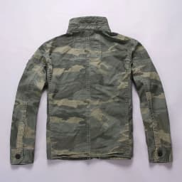 Men Camo Cargo Jacket Autumn Heavyweight Wash Cotton Windbreaker Jacket Military Camouflage Outdoor Sportswear Coat Multi Pocket