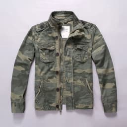 Men Camo Cargo Jacket Autumn Heavyweight Wash Cotton Windbreaker Jacket Military Camouflage Outdoor Sportswear Coat Multi Pocket