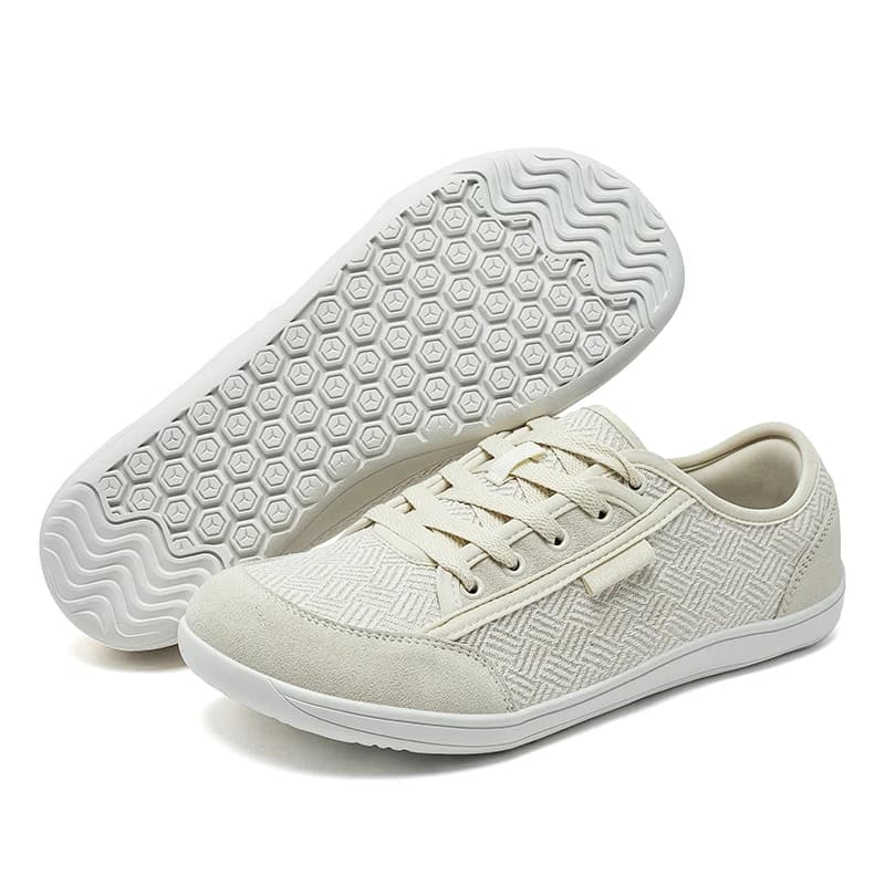 HOBIBEAR Unisex Barefoot Shoes Wide Toe Minimalist Zero Drop Walking Sneakers Lace-Up Outdoor Lightweight Casual Shoes