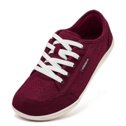 HOBIBEAR Unisex Barefoot Shoes Wide Toe Minimalist Zero Drop Walking Sneakers Lace-Up Outdoor Lightweight Casual Shoes