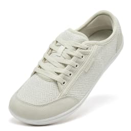 HOBIBEAR Unisex Barefoot Shoes Wide Toe Minimalist Zero Drop Walking Sneakers Lace-Up Outdoor Lightweight Casual Shoes
