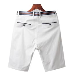 Mens Summer Casual Shorts Solid Color Business Casual Elastic Five Quarter Pants Cotton Breathable Workwear Shorts Men Clothing