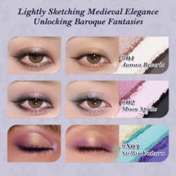 Flower Knows Knight Unicorn Collection 6-Color Satin Makeup Palette