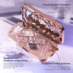 Flower Knows Knight Unicorn Collection 6-Color Satin Makeup Palette