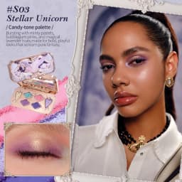 Flower Knows Knight Unicorn Collection 6-Color Satin Makeup Palette