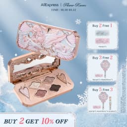 Flower Knows Knight Unicorn Collection 6-Color Satin Makeup Palette