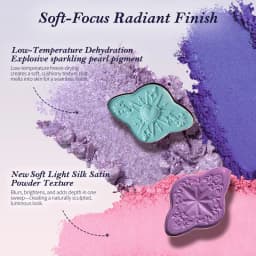 Flower Knows Knight Unicorn Collection 6-Color Satin Makeup Palette