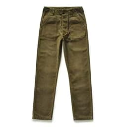 SauceZhan OG107 Fatigue Utility Pants Military Pants VINTAGE Classic Olive Sateen Men's Baker Pants Satin Cotton Straight Fit