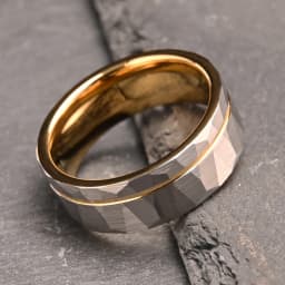 8MM Hammered Tungsten Carbide Ring Men's Wedding Bands Anillos Bague Homme Pareja De Compromiso Fashion Jewelry Engagement Rings