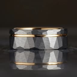 8MM Hammered Tungsten Carbide Ring Men's Wedding Bands Anillos Bague Homme Pareja De Compromiso Fashion Jewelry Engagement Rings