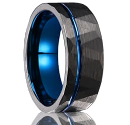 8MM Hammered Tungsten Carbide Ring Men's Wedding Bands Anillos Bague Homme Pareja De Compromiso Fashion Jewelry Engagement Rings
