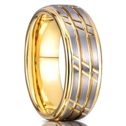 8MM Hammered Tungsten Carbide Ring Men's Wedding Bands Anillos Bague Homme Pareja De Compromiso Fashion Jewelry Engagement Rings