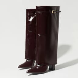 Eilyken Winter Street Fashion Belt Buckle Women Knee High Boots Pointed Toe Square Heels Ladies Shoes Long Botas Mujer