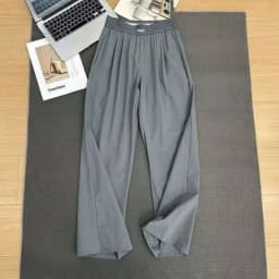 2026 Women's Loose Casual Pants Summer High Waist And Thin Yoga Pants Breathable Drape Straight Mouth Wide Leg Sweatpants