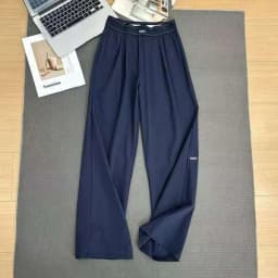 2026 Women's Loose Casual Pants Summer High Waist And Thin Yoga Pants Breathable Drape Straight Mouth Wide Leg Sweatpants