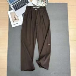 2026 Women's Loose Casual Pants Summer High Waist And Thin Yoga Pants Breathable Drape Straight Mouth Wide Leg Sweatpants
