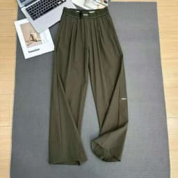 2026 Women's Loose Casual Pants Summer High Waist And Thin Yoga Pants Breathable Drape Straight Mouth Wide Leg Sweatpants