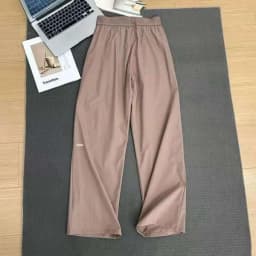 2026 Women's Loose Casual Pants Summer High Waist And Thin Yoga Pants Breathable Drape Straight Mouth Wide Leg Sweatpants
