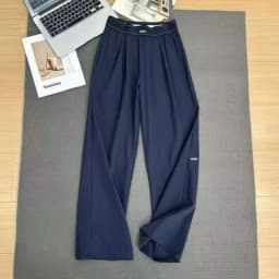 2026 Women's Loose Casual Pants Summer High Waist And Thin Yoga Pants Breathable Drape Straight Mouth Wide Leg Sweatpants