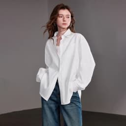 TOYOUTH Women Shirt 2026 Spring New Cotton and Linen Loose Shoulder Mid Length Lapel Shirt Cardigan Jacket