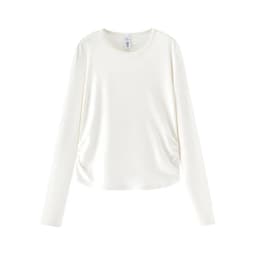 Semir Long Sleeve Tees Women Short Slim Fit 2025 New Thermal Fleece Solid Winter Versatile Top Woman Clothes Bts