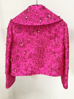 HIGH STREET Newest 2026 Star Style Designer Jacket Women's Beaded Floral Jacquard Trimmed Jacket