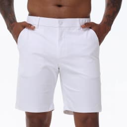 Men's Cargo Trendy Shorts Casual Elegant Golf Pants, Suit Shorts Work Dress Shorts with Concealed-Type Zipper Side Pockets
