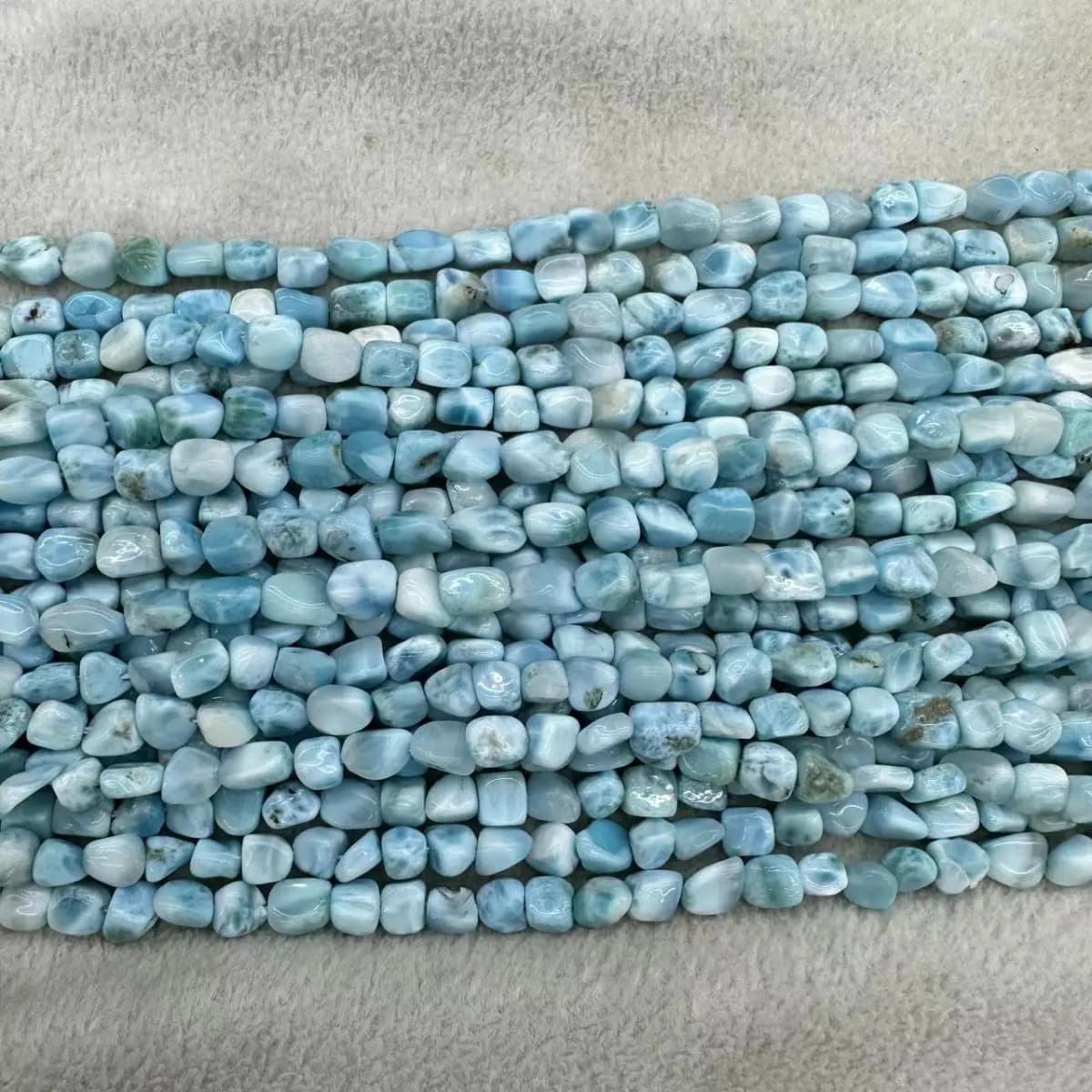 AAAA Grade irregular Larimar 5-6mm DIY Necklace Bracelets Natural Gemstone Crystal Nugget Chip Loose Beads For Jewelry Making
