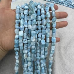 AAAA Grade irregular Larimar 5-6mm DIY Necklace Bracelets Natural Gemstone Crystal Nugget Chip Loose Beads For Jewelry Making