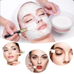 40Pcs Eyelash Cleaning Tool Set 60ml Plastic Empty Foam Pump Bottle Cleaning Brush Eyelash Wand EVA Storage Bag Skin Care Tools