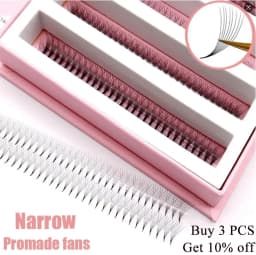 0.05 0.07mm Ultra Speed Narrow Premade 1000 Fans Eyelash Extension 5d 8d 10d Fake EyeLashes Premade Mixed Silk Promade Fans Lash