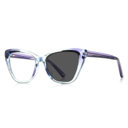 VKYEE New Cat-eye Reading Glasses for Women with Anti-blue Light and Customisable Prescription Photochromic Glasses PFD2148