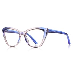 VKYEE New Cat-eye Reading Glasses for Women with Anti-blue Light and Customisable Prescription Photochromic Glasses PFD2148
