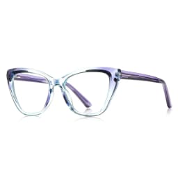 VKYEE New Cat-eye Reading Glasses for Women with Anti-blue Light and Customisable Prescription Photochromic Glasses PFD2148