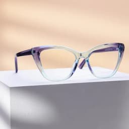 VKYEE New Cat-eye Reading Glasses for Women with Anti-blue Light and Customisable Prescription Photochromic Glasses PFD2148