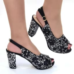 Venus Chan Nigerian Green Color Women's Party High Heel Shoes Full Diamond Design Fashion Summer Sandals Wedding Ladies Shoes